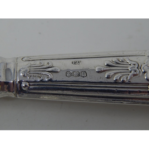 152 - Silver handled cake slice - Sheffield 1963