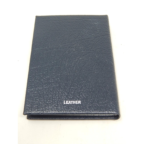 171 - Ladies leather bound note book with sterling silver cover, London 1996