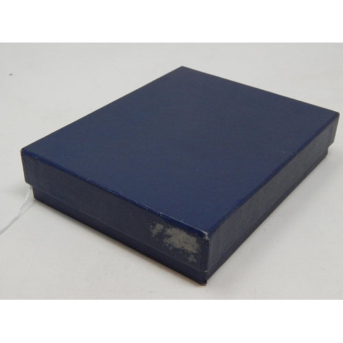 171 - Ladies leather bound note book with sterling silver cover, London 1996