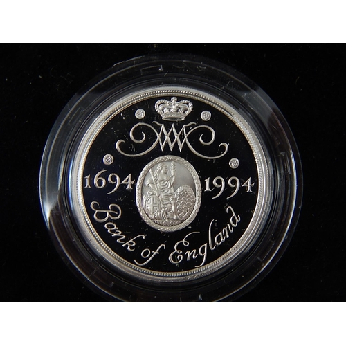 176 - Royal Mint silver proof two pound coin, 1994, Commemorating the Tercentenary of the Bank of
England