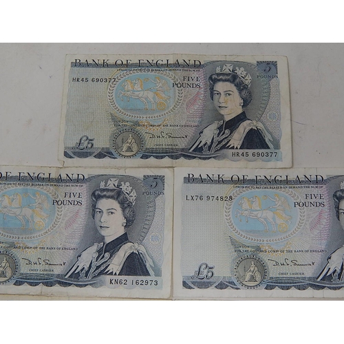 103 - Bank of England £10.00 Note (1) £5.00 Notes (6)