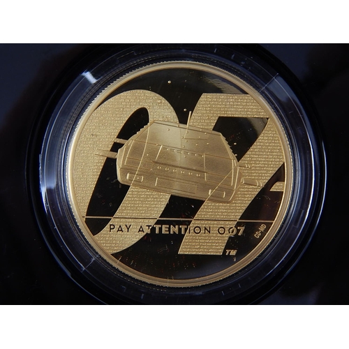 89C - James Bond Pay Attention 007 £200 2 Ounce Gold Rarity is the second issue of a series of three relea... 