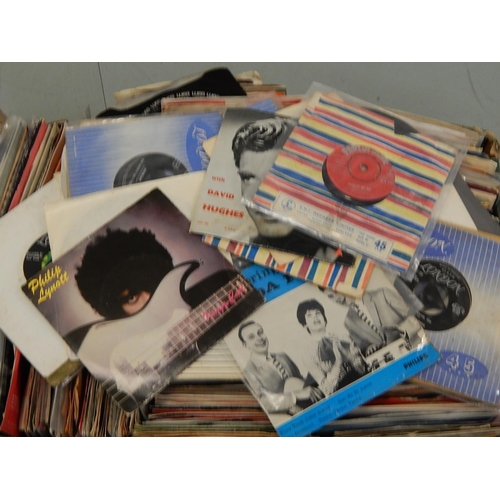 352 - Records: A Box containing a very large quantity of 1960's, 70's & 80's singles