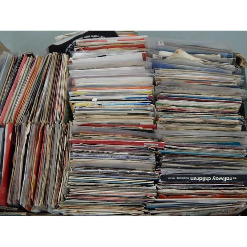 352 - Records: A Box containing a very large quantity of 1960's, 70's & 80's singles