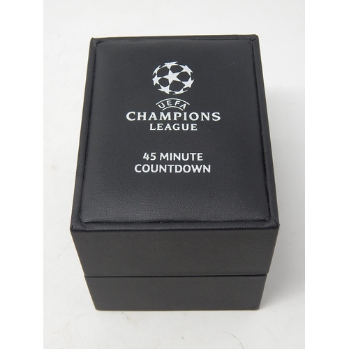 355 - Boxed UEFA Champions League Commemorative Wristwatch. Brand New, Never Worn.