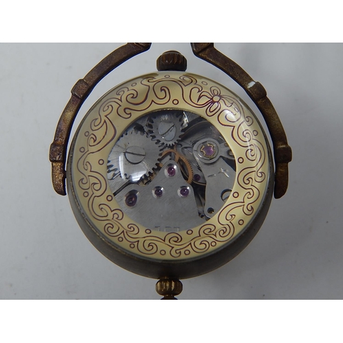 360 - Pendant Ball Clock with Tassel: Working when catalogued.