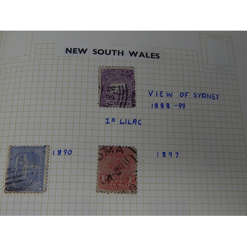 372 - Old School York Stamp Album with High Catalogue Value: Examples including 1883 Stamps, All British C... 