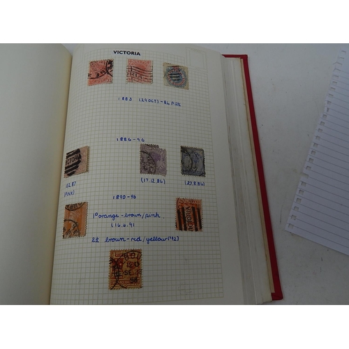 372 - Old School York Stamp Album with High Catalogue Value: Examples including 1883 Stamps, All British C... 