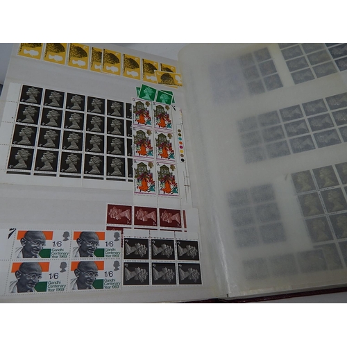 376 - Stockbook Full of Various Sized Blocks of British Pre-Decimalisation Stamps with Gum: High Catalogue... 