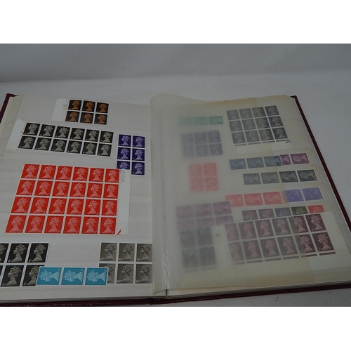 376 - Stockbook Full of Various Sized Blocks of British Pre-Decimalisation Stamps with Gum: High Catalogue... 