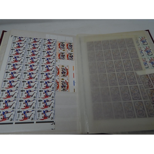 376 - Stockbook Full of Various Sized Blocks of British Pre-Decimalisation Stamps with Gum: High Catalogue... 