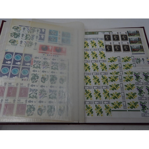 376 - Stockbook Full of Various Sized Blocks of British Pre-Decimalisation Stamps with Gum: High Catalogue... 