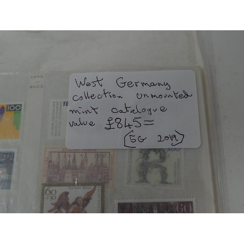 367 - Good Collection of West German unmounted mint stamps.