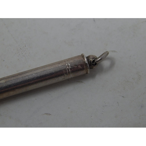 204E - A Victorian Silver Propelling Toothpick Hallmarked Birmingham 1887.