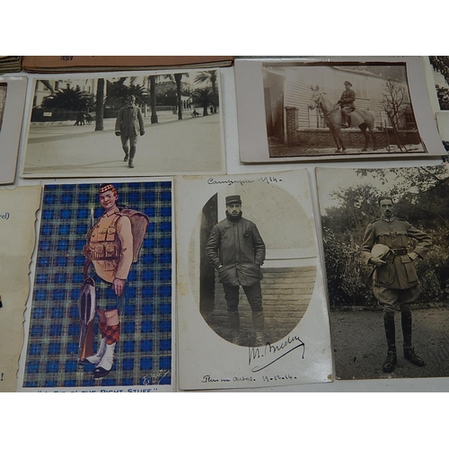 378 - A Quantity of WWI Postcards Including Humorous Drawings Mainly by M. Crete together with a set of pa... 