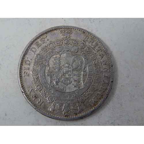 120E - George III Large Head Halfcrown 1816 mount removed from obverse S3788