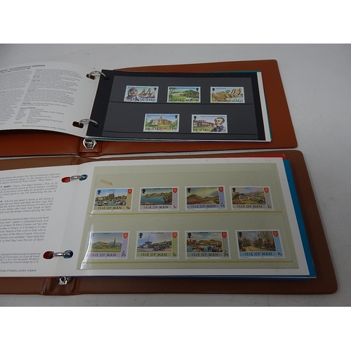 155V - Four Official Isle of Man Post Office Authority Albums MNH Stamps.