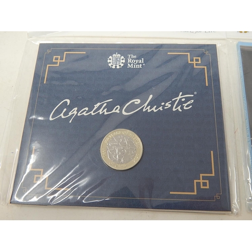 61 - Agatha Christie £2 2020; Mayflower £2 2020; Wedgewood £2; It's Alive £2 all still sealed as issued i... 