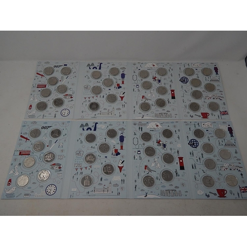 63 - Great Britain Coin Hunt A to Z 2018 and 2019 sets both complete and Extremely Fine or better and hou... 