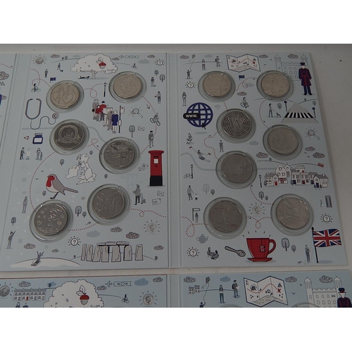 63 - Great Britain Coin Hunt A to Z 2018 and 2019 sets both complete and Extremely Fine or better and hou... 