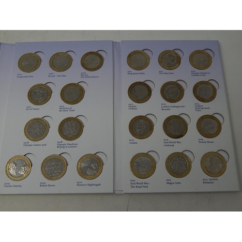 7 - The Great British COIN HUNT UK £2 Coin Collection in Album comprising 39 coins all Extremely Fine or... 