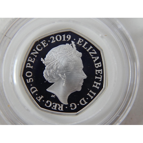 18 - Beatrix Potter Peter Rabbit Proof Silver 50p; The Gruffalo and Mouse 2019 Proof Silver 50p both in R... 