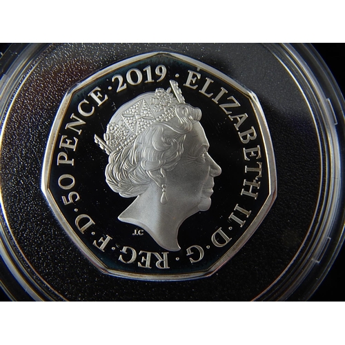 140 - Innovation in Science Black Holes 2019 Stephen Hawkins Commemorative Silver Proof 50p in Royal Mint ... 