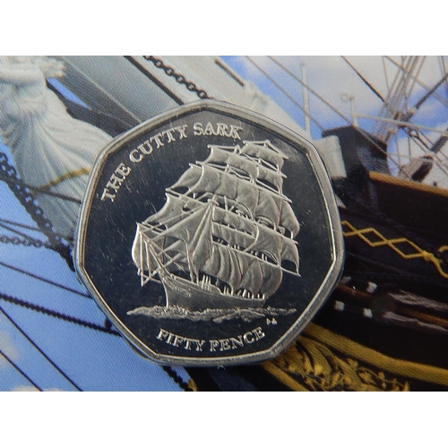 86 - HMS Resolution 2020 50p, Cutty Sark 2020 50p both as struck in Pobjoy mint packs