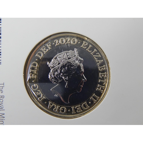 92 - Royal Mint Experience I struck this coin 2020 £2 coin in Royal Mint blister pack