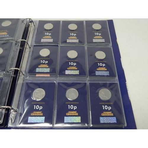 84 - Change Checker folder containing 2 x Sets of 2018 A to Z 10p coins with Rare Completer Medal; and a ... 