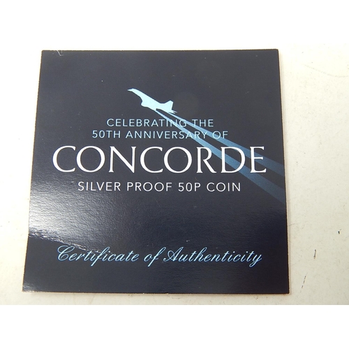 90 - Rare Concorde 2019 Proof Silver 50p