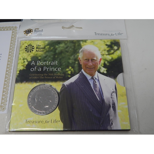 74 - The 50th anniversary of the 50p Date Stamp Pair in case with COA; Wedgewood £2 Commemorative coin in... 