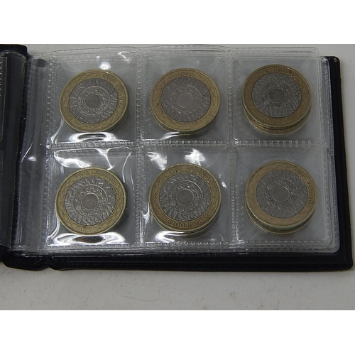 72 - Collection of 34 x Large Sized £2 coins including some colour enhanced