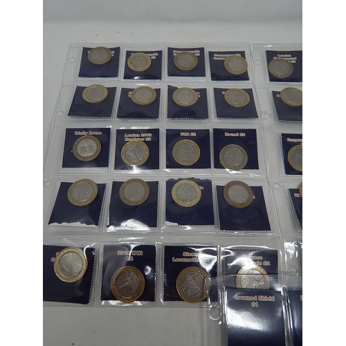 102 - Collection of 44 x £2 coins (including 6 x Large Size) mostly housed in Change Checker wallets Extre... 