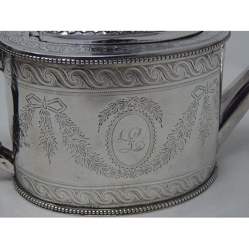 161 - Victorian Silver Tea Pot Hallmarked London 1869 by William Stocker: Gross weight 410g.