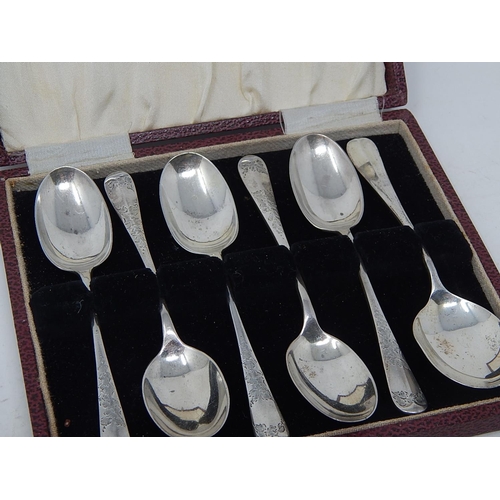 167 - Collection of 6 x Silver Teaspoons in Fitted case