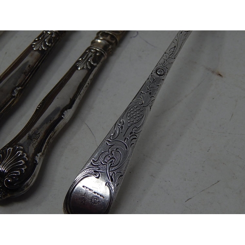 171 - Misc Silver Items to include an C18th Silver Sifter Spoon Hallmarked London 1767, Victorian Silver C... 