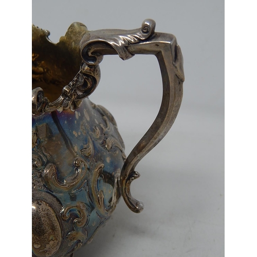 237 - Huge Victorian Silver Sugar Bowl (20cm across handles) together with matching milk jug (17cm high) H... 