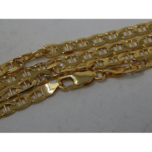 243 - 9ct Yellow Gold Neck Chain with Lobster Clasp: Measures 51cm: Weight 8.4g