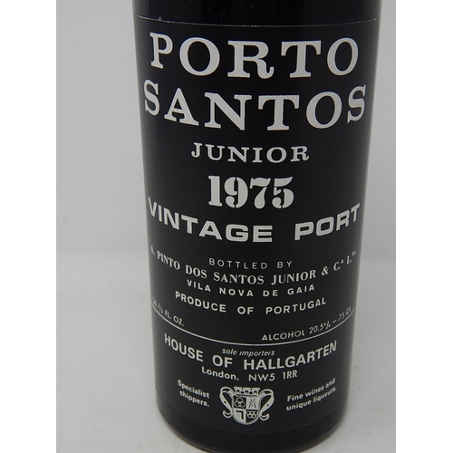 347 - Vintage Bottle of Sealed Porto Santos Junior 1975 Vintage Port