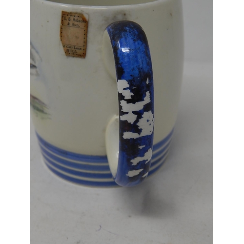 365 - Rare Shelley RAF Tankard Depicting a Fighter Plane with RAF Insignia to Reverse & Bearing Original R... 