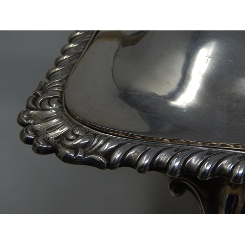 265 - Large C19th Silver on Copper Serving Dish/Warmer complete with stand & burner by The Alexander Clark... 