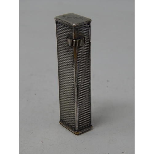 270 - 1930's Dunhill Lighter: Pat No 405122, Cartier Licence: Measures 6.5cm