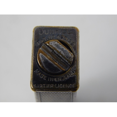 270 - 1930's Dunhill Lighter: Pat No 405122, Cartier Licence: Measures 6.5cm