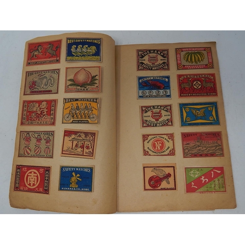 373 - Rare Album of 118 Japanese 1920's/30's Match Labels