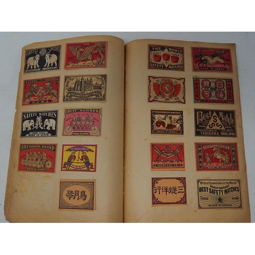 373 - Rare Album of 118 Japanese 1920's/30's Match Labels