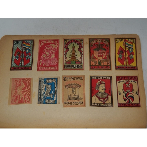 373 - Rare Album of 118 Japanese 1920's/30's Match Labels