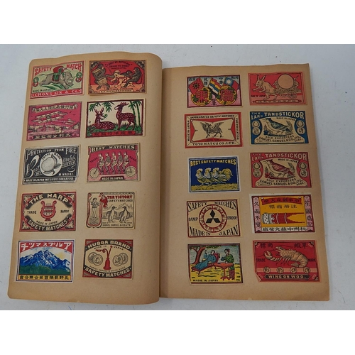 374 - Rare Album of 480 Japanese 1920's/30's Match Labels