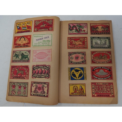 374 - Rare Album of 480 Japanese 1920's/30's Match Labels