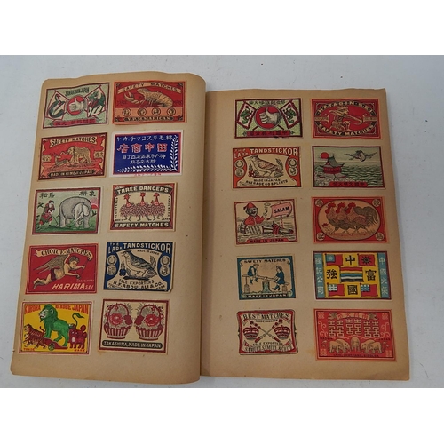 374 - Rare Album of 480 Japanese 1920's/30's Match Labels